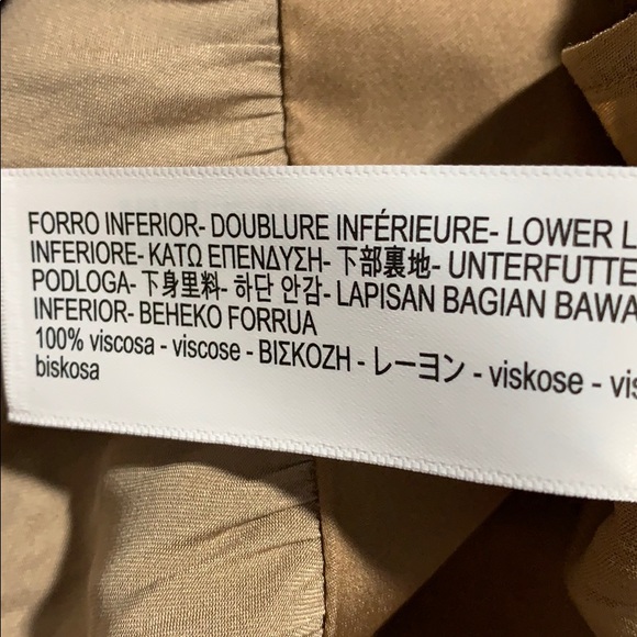 NWT. Massimo Dutti Tan Pleated Jumpsuit. Size 2. - Picture 10 of 11